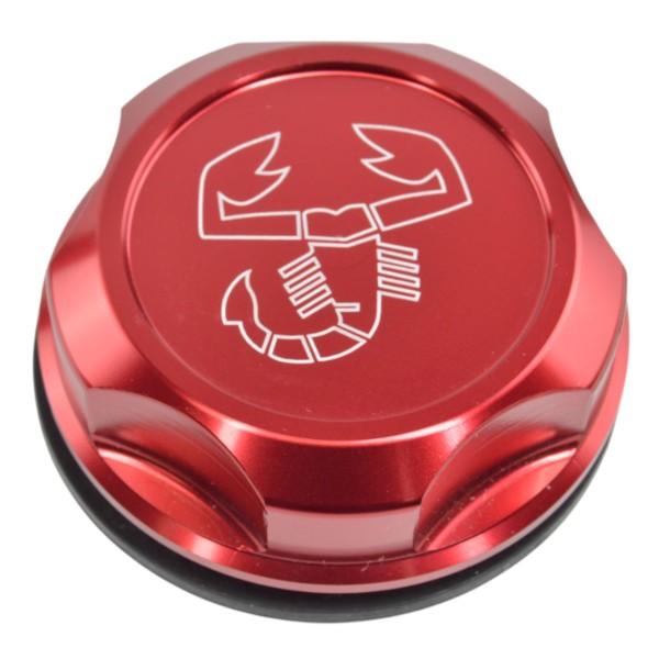 Tappo dell'olio rosso - tappo dell'olio in alluminio billet rosso - tutti i modelli FIAT dal 2012 al 2020