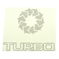 Autocollant "Turbo" Fiat 124 Spider CS0 Turbo Or Autocollant "Turbo" Fiat 124 Spider CS0 Turbo Or