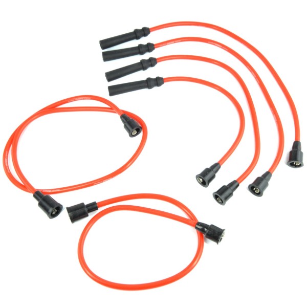 High-performance ignition cable set 71-85 Fiat 124 Spider 8 mm red
