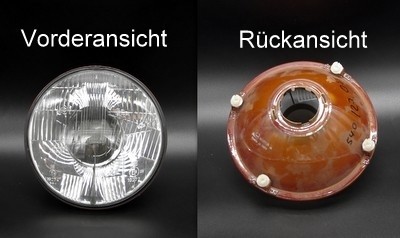 Scheinwerfereinsatz innen Fiat 131 Racing
