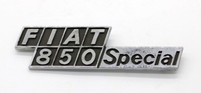 Inscription 'FIAT 850 Special