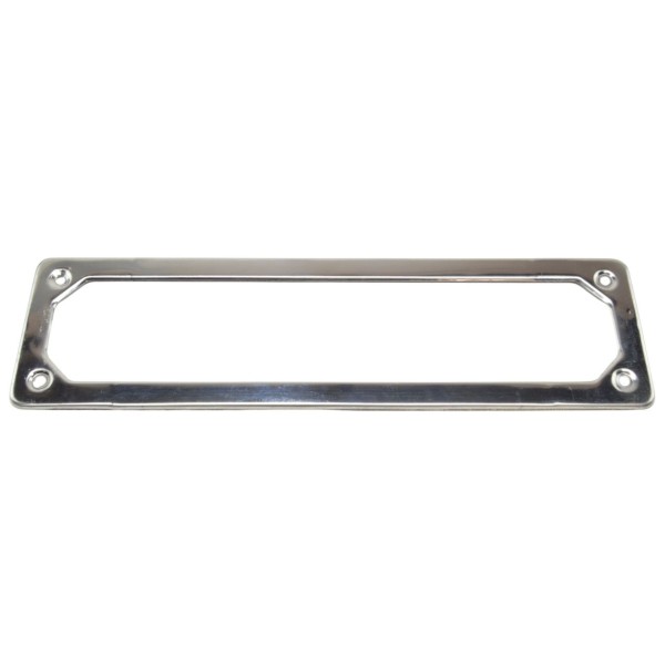 Moldura da chapa de matrícula dianteira Inox Fiat 500