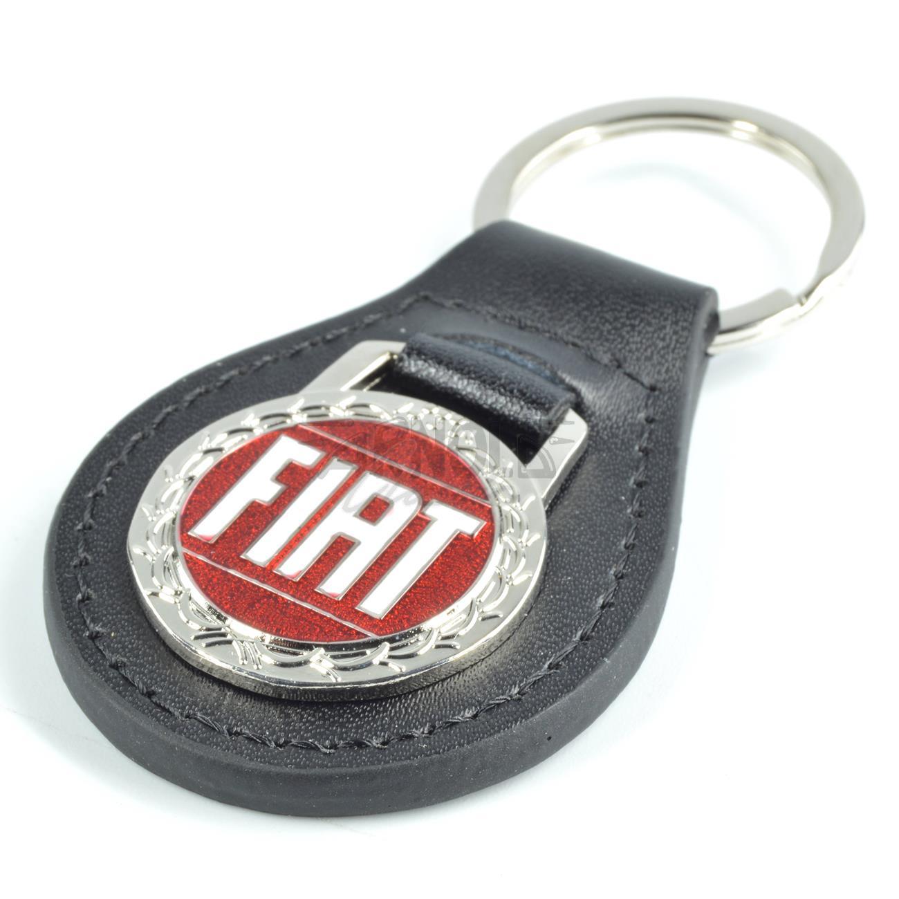 Edelstahl Schlüsselanhänger für Fiat 500 Seite