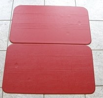 Paar Türverkleidungen rot Fiat 500 R