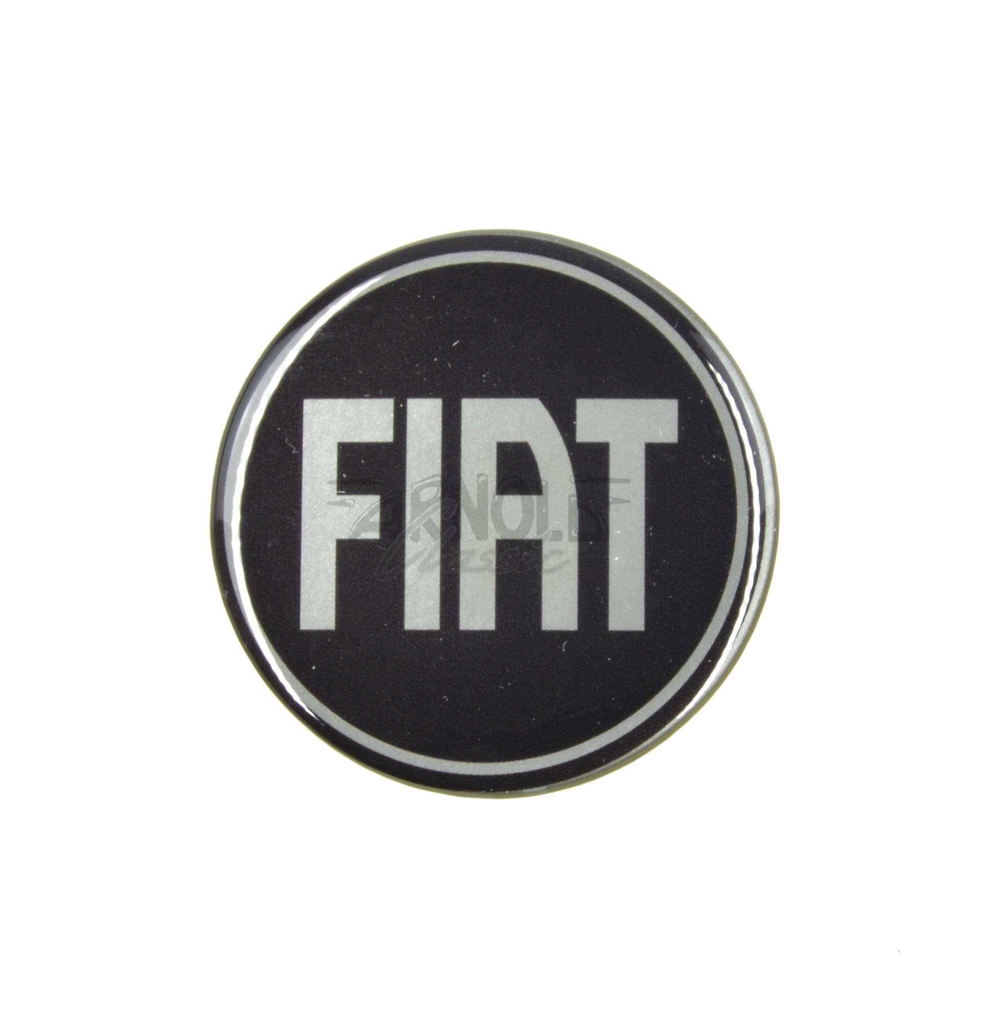 Pegatina Fiat Emblema negro/plata (D=54 mm) Fiat 124 Spider comprar ...
