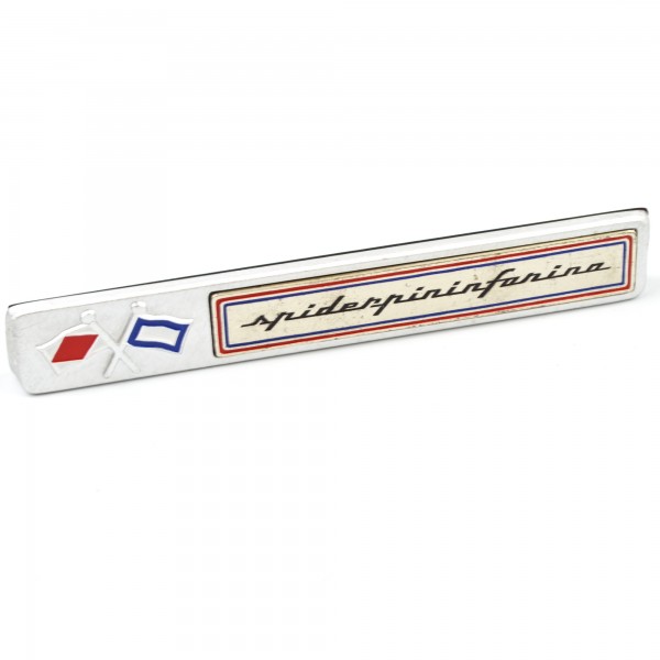 SPIDERPININFARINA scritta DS / US emblema Fiat 124 Spider