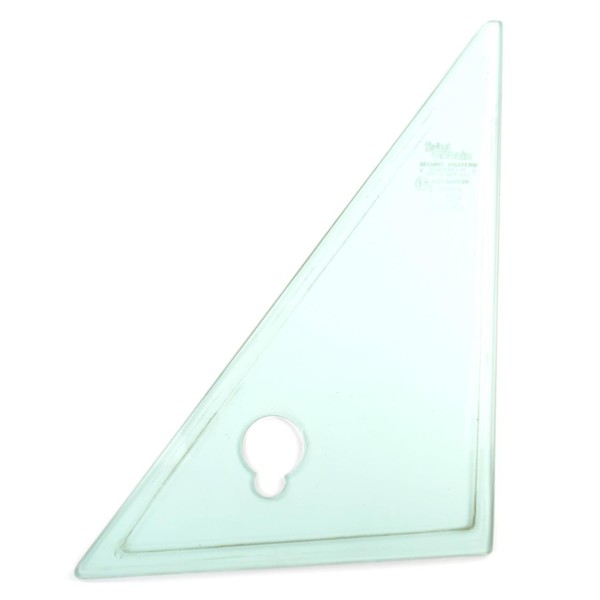 Triangular disc DS with hole for mirror 83-85 left or right for door used Fiat 124 Spider