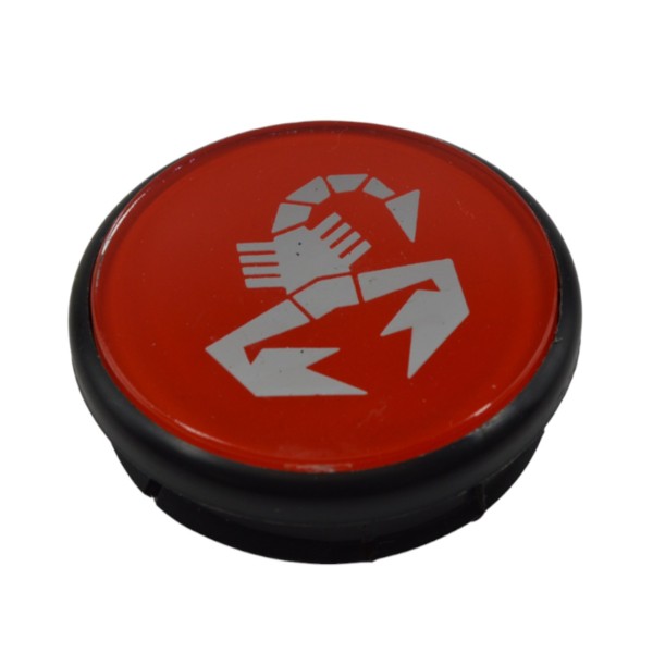 Wheel hub cap ABARTH (red)