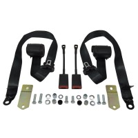 Set of automatic seat belts Fiat 124 Spider 77-85 (black) Set of automatic seat belts Fiat 124 Spider 77-85 (black)