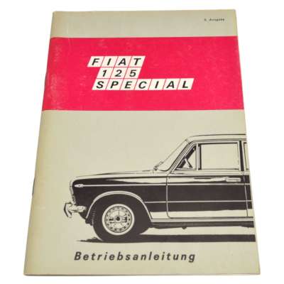 Operating instructions Fiat 125 Special German original buy spare