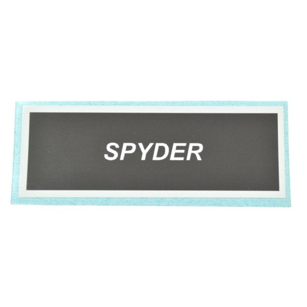 Sticker 'SPYDER' on timing belt cover Fiat 124 Spider (79-80)