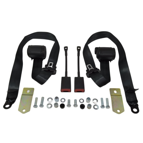 Fiat Spider Set di cinture di sicurezza automatiche 124 (77-85) - nero