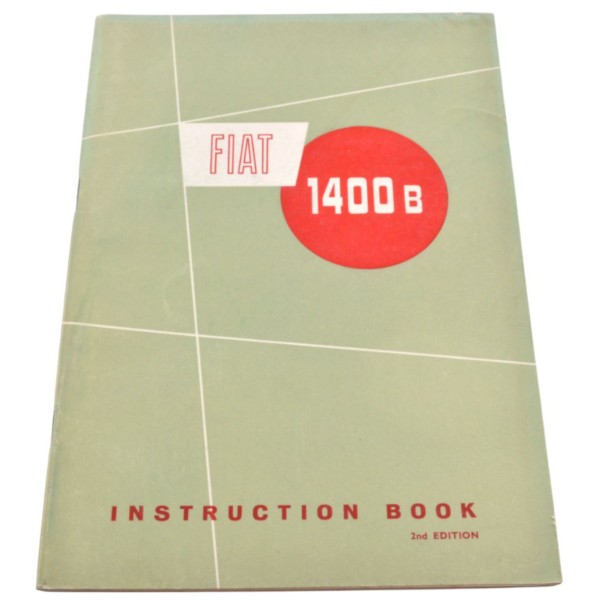 Operating instructions Fiat 1400 B English original