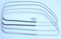 Set of door window frames with seal Fiat 500 - Fiat 500 Giardiniera Set of door window frames with seal Fiat 500 - Fiat 500 Giardiniera