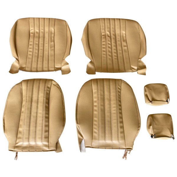 Seat covers for the Fiat 124 Spider DS US (82–85), complete set for 2 seats – faux leather