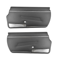 Door panels set right and left Fiat 124 Spider (66-78) black Door panels set right and left Fiat 124 Spider (66-78) black