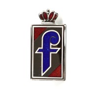 PININFARINA emblem side screwed enamelled Fiat 124 Spider, Fiat 1200 - 1500 Cabrio, Ferrari, PININFARINA emblem side screwed enamelled Fiat 124 Spider, Fiat 1200 - 1500 Cabrio, Ferrari,