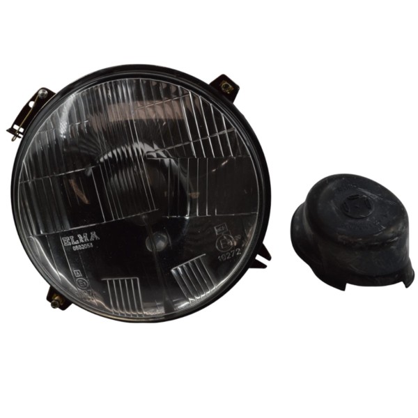 Headlight Bilux 7 inch with parking light and clamp mounting original ELMA Fiat 850, 1100, 238