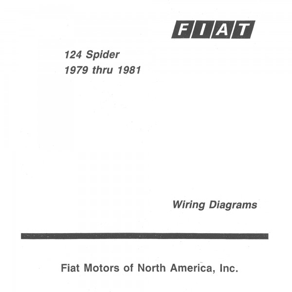 Diagramme US 75-78 (en anglais) Fiat 124 Spider