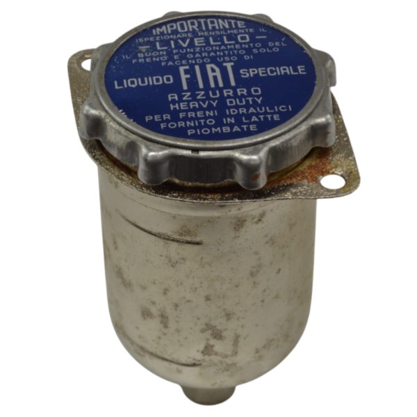 Brake fluid reservoir, round, overhauled Fiat 500 N/D, 600, 1200-1500 Cabrio, Autobianchi Bianchina