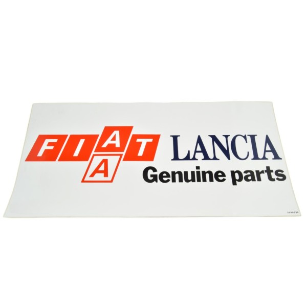 Aufkleber "FIAT Lancia Genuine parts" (390 x 185 mm)