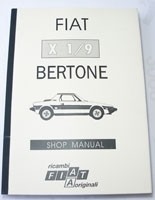 Manuale d'officina Fiat X 1/9