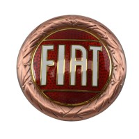 FIAT emblem laurel wreath screwed Fiat 124 Spider (66-78), Fiat 850, 1500 Cabrio, X 1/9 - bronze FIAT emblem laurel wreath screwed Fiat 124 Spider (66-78), Fiat 850, 1500 Cabrio, X 1/9 - bronze