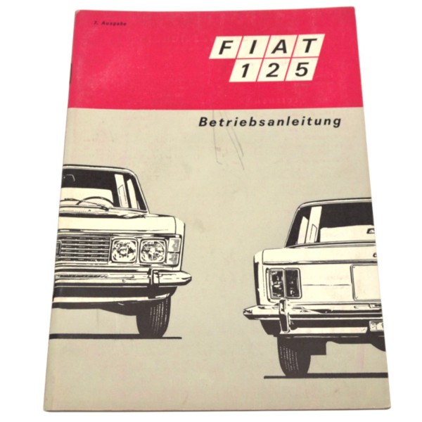 Manual de instrucciones Fiat 125 original alemán