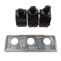 Fiat Pannello con tre interruttori (luci, luci di emergenza, tergicristalli) originale 850 Fiat Pannello con tre interruttori (luci, luci di emergenza, tergicristalli) originale 850