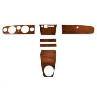 Set en bois de ronce 6 pièces 5 instruments Fiat 124 Spider (69-78) Set en bois de ronce 6 pièces 5 instruments Fiat 124 Spider (69-78)