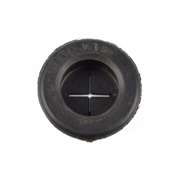 Tappo in gomma con fessura di drenaggio (D 32 mm / d 18 mm)