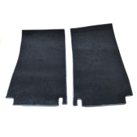 Set of front insert mats Fiat 124 Spider - floor mat protection velour black Set of front insert mats Fiat 124 Spider - floor mat protection velour black