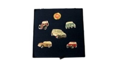Satz Anstecknadeln 'Fiat 500'