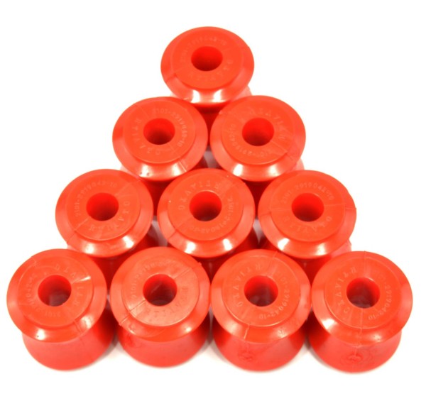 10x strut rubbers red PU 68-78 Fiat 124 Spider, Fiat 124 Coupe