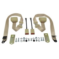 Automatic seat belt set Fiat 124 Spider (77-85) - beige Automatic seat belt set Fiat 124 Spider (77-85) - beige