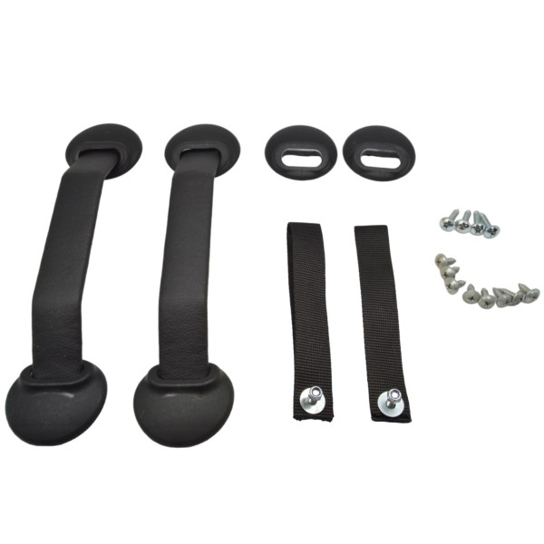 Door handle set (with black door opening loops) Porsche 964-993 Carrera RS