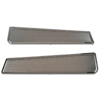 Jeu de plaques chromées sur les panneaux de porte Fiat 124 Spider (66-78) Jeu de plaques chromées sur les panneaux de porte Fiat 124 Spider (66-78)