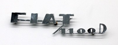 FIAT 1100 D' lettering