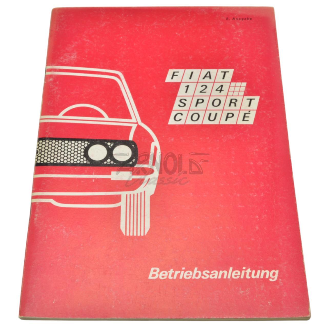 Operating instructions Fiat 124 Sport Coupé BC German original buy  display picture 1