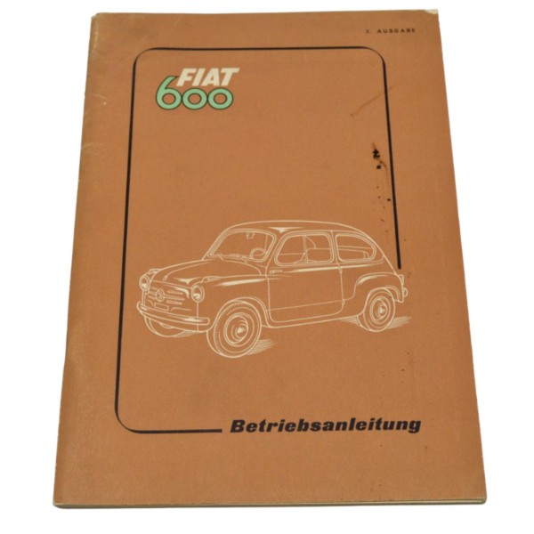 Gebruiksaanwijzing Fiat 600 Duits origineel