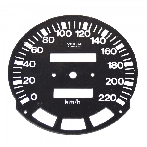 Speedometer disc DS up to 220 km/h Fiat 124 Spider