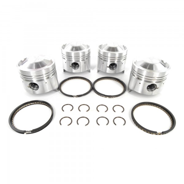 Piston set with piston ring set 18/2000 (84mm +0,4) with dome 3rd stage 8mm Fiat 124 Spider