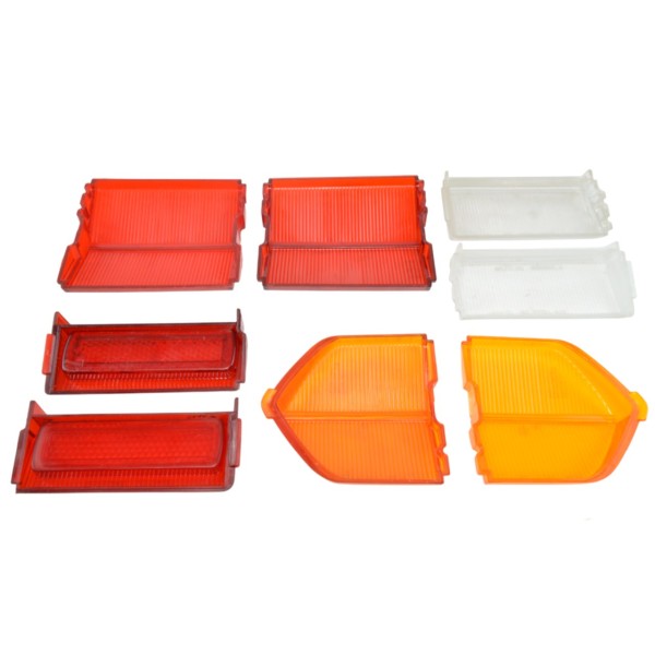 Conjunto de tampas de luzes traseiras Fiat 124 Coupé AC, Bitter CD