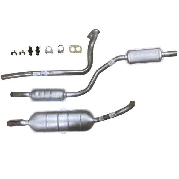 Exhaust system set Fiat 124 Spider BS1 (1608 cc)