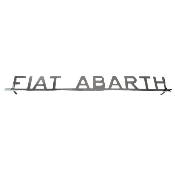 Schriftzug FIAT ABARTH verchromt gesteckt 124 CSA Spider