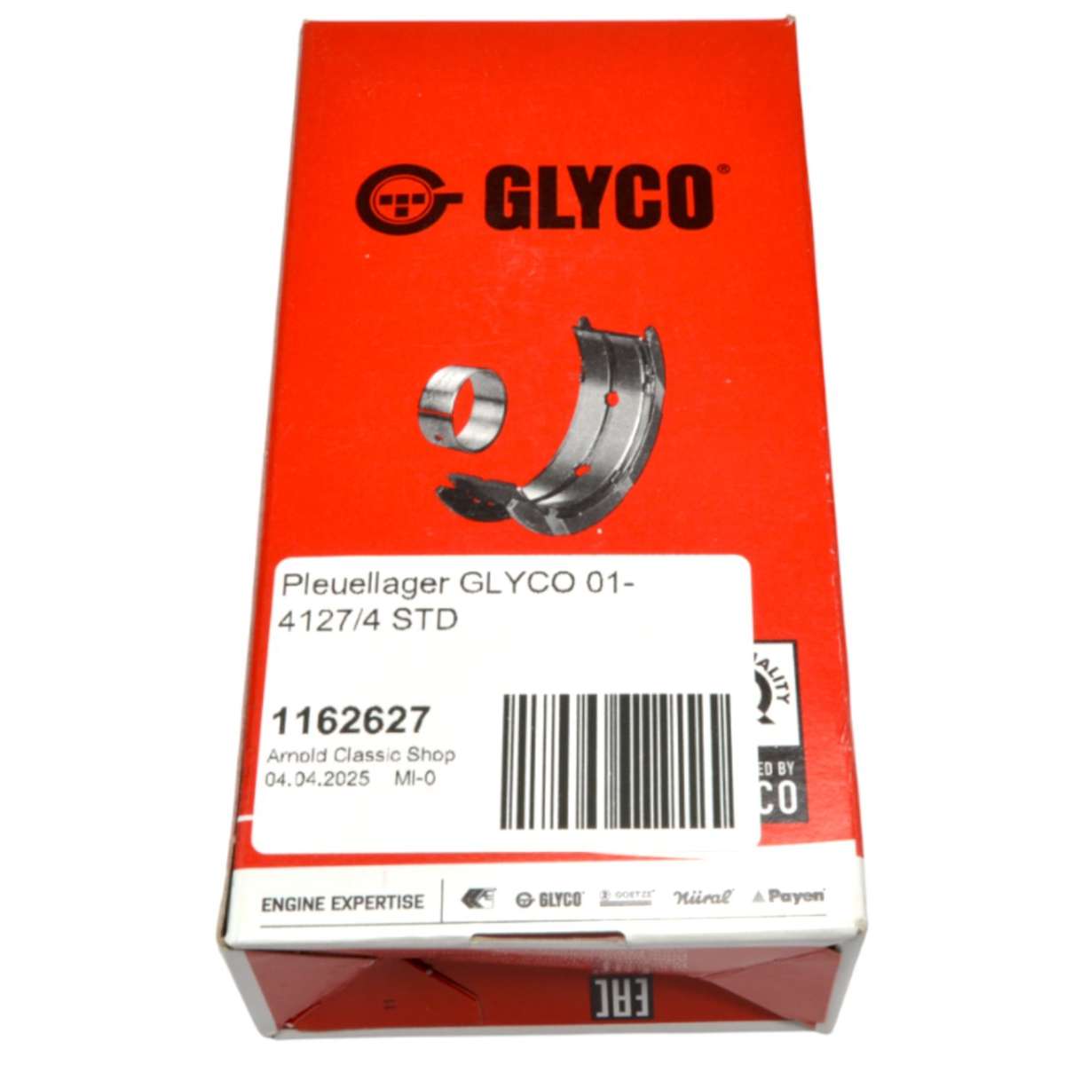 01-4154/4 STD GLYCO 01-4154/4 Drijfstanglager Aluminiumlegering met staal onderlaag