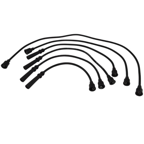 Juego de cables de encendido de alto rendimiento Fiat 124 Spider (71-85) - 8mm negro