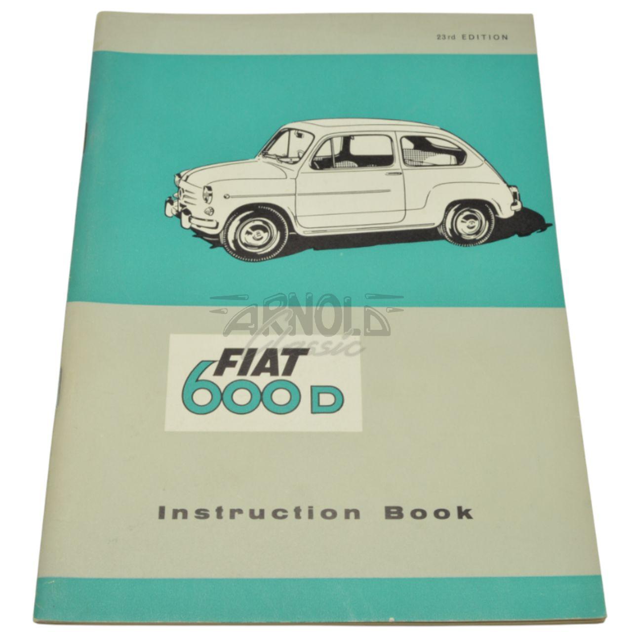 Operating instructions Fiat 600 D English original buy spare parts