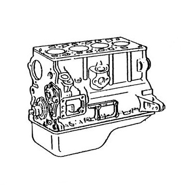 Moteur du fuselage CSA Fiat 124 Spider