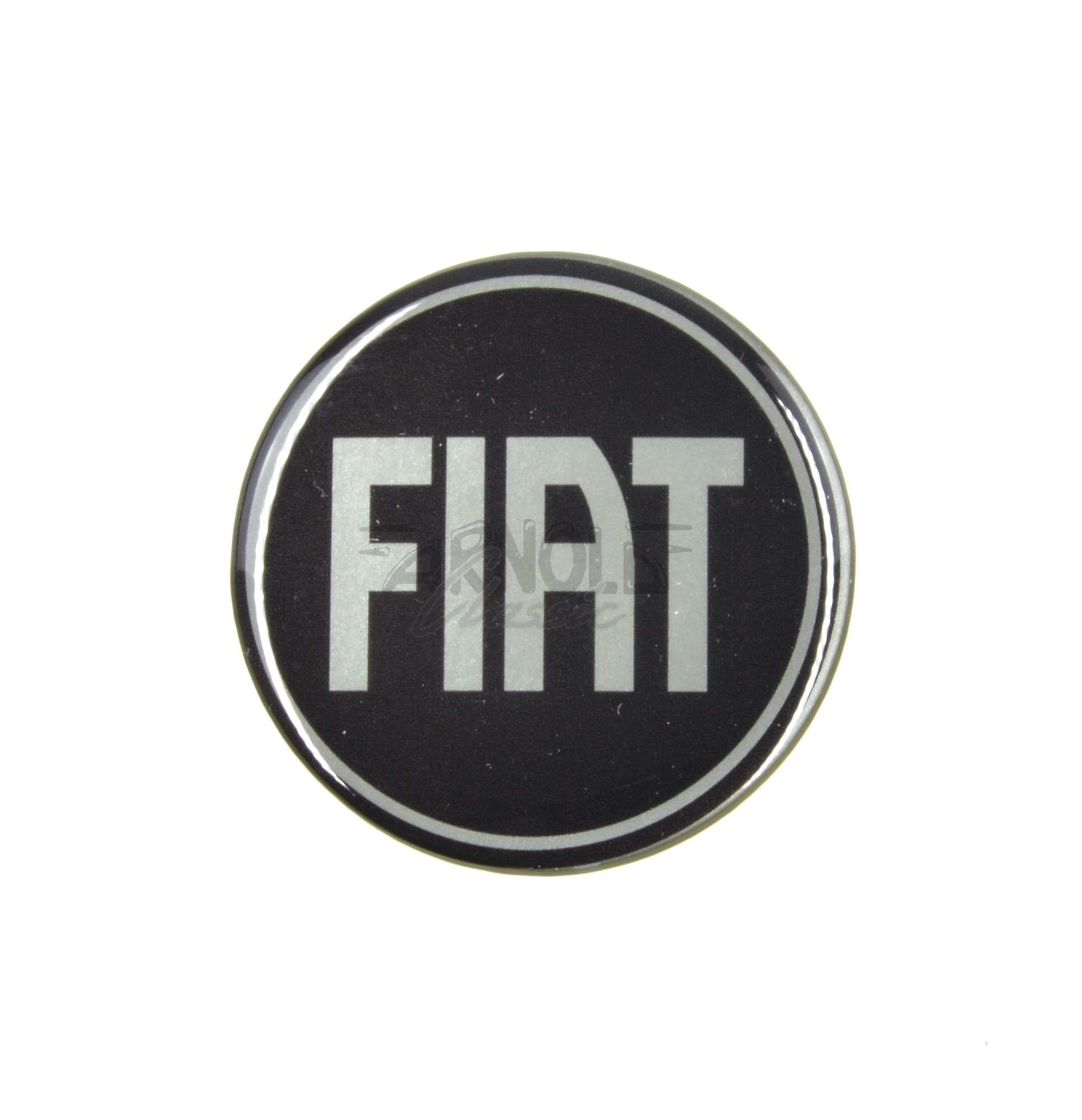 Zonder twijfel onderzeeër vertrekken Sticker Fiat Emblem black/silver (D=54 mm) Fiat 124 Spider buy spare parts